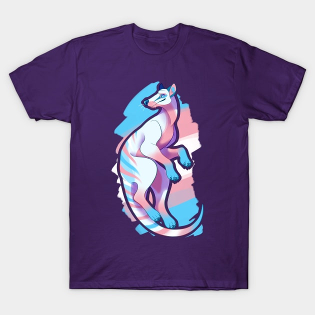 Trans Thylacine T-Shirt by candychameleon